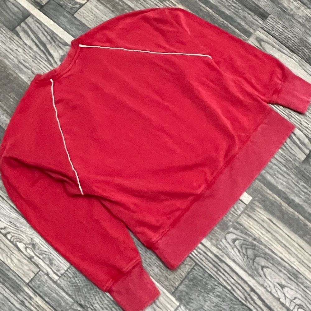 🔥 TASMANIAN DEVIL “TAZ” NEW YORK CREWNECK Red Y2K Sweatshirt Women Sz Med - EUC - Picture 7 of 9
